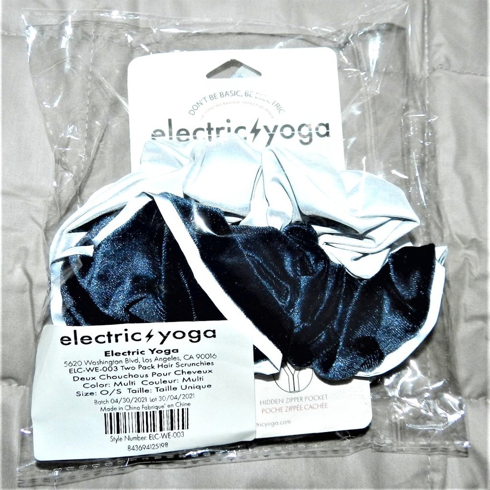 Electric Yoga Reflective Scrunchies with Pockets